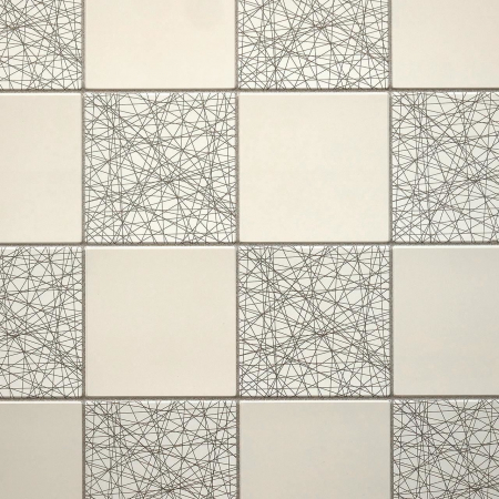 PANOU DECORATIV, PVC, MODEL MARMURA, ALB SI GRI, 96X48.5CM [4]