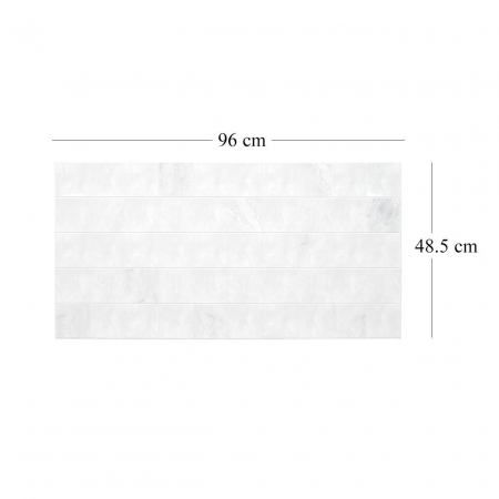 PANOU DECORATIV, PVC, MODEL MARMURA, GRI, 96X48.5 CM [3]