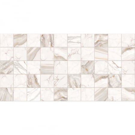Panouri decorative - PANOU DECORATIV, PVC, MODEL MARMURA, GRI SI PORTOCALIU, 96X48.5CM