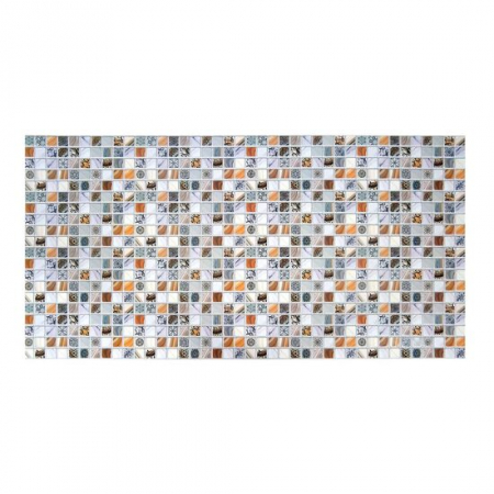 Panouri decorative - PANOU DECORATIV, PVC, MODEL MOZAIC, MARO SI GRI, 96X48.5 CM