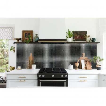 PANOU DECORATIV, PVC, MODEL MOZAIC, NEGRU, 96X48.5CM [1]