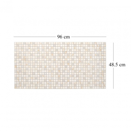 PANOU DECORATIV, PVC, MODEL MOZAIC, NUANTE PORTOCALIU MURDAR, 96X48.5CM [3]