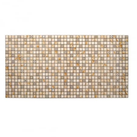 Panouri decorative - PANOU DECORATIV, PVC, MODEL MOZAIC, NUANTE PORTOCALIU MURDAR, 96X48.5CM