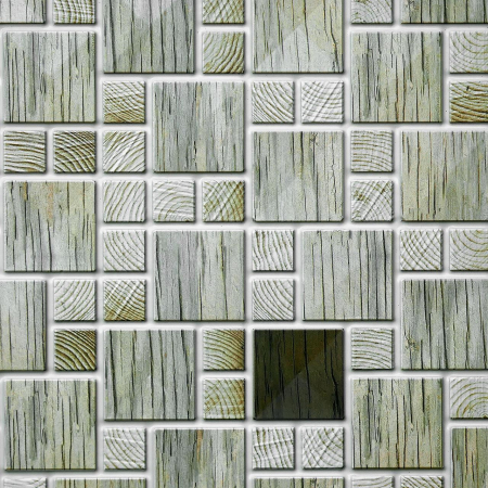 PANOU DECORATIV, PVC, MODEL MOZAIC, STRIAT, NUANTE GRI, 96X48.5 CM [1]