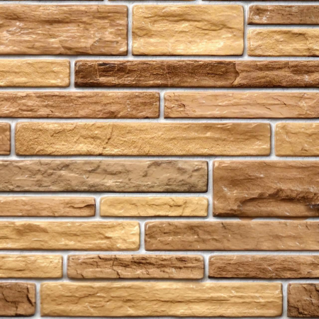 PANOU DECORATIV, PVC, MODEL PIATRA 3D, NUANTE BEJ-MARO, 96X48.5CM [4]