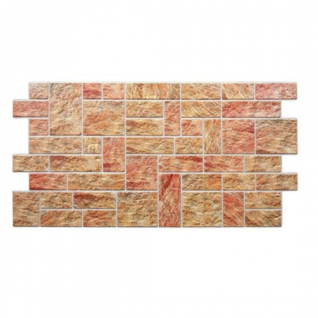 Panouri decorative - PANOU DECORATIV, PVC, MODEL PIATRA 3D, NUANTE MARO ROSIATIC, 96X48.5 CM