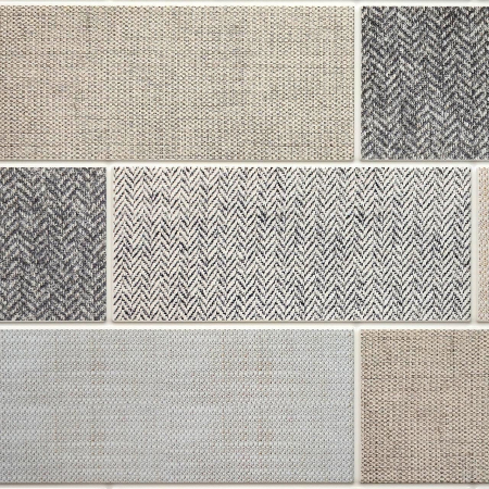 PANOU DECORATIV, PVC, MODEL TEXTIL 3D, NUANTE GRI PASTEL, 96X48.5CM [5]