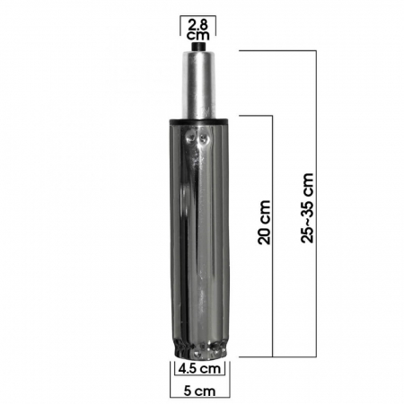 PISTON CROMAT PENTRU SCAUNE BIROU [1]
