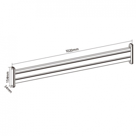 PLACA SLATWALL, ALUMINIU [5]