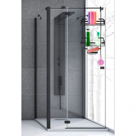 RAFT PENTRU DUS, SUSPENDAT, METALIC, 3 RAFTURI, NEGRU, 28.5X14X63 CM, MALATEC [1]