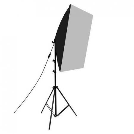 REFLECTOARE CU DIFUZIE PENTRU STUDIO FOTO, 2X150 W, 2X TREPIED 80/220 CM, SET 2 BUC, 50X70 CM, ISOTRADE [12]