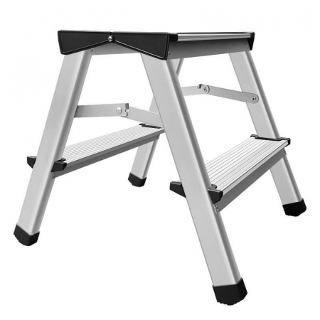 SCARA ALUMINIU, 2 TRONSOANE, 1 TREAPTA, PLATFORMA, MAX 125 KG, 0.44 M, STREND PRO [1]