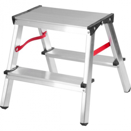 Scari de lucru - SCARA ALUMINIU, 2 TRONSOANE, 1 TREAPTA, PLATFORMA, MAX 125 KG, 0.44 M, STREND PRO