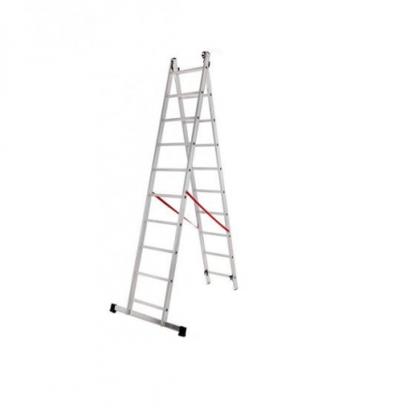 Scari de lucru - SCARA ALUMINIU, 2 TRONSOANE, 11 TREPTE, MAX 150 KG, 4.55 M, STREND PRO