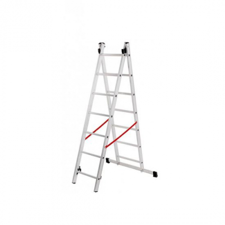 Scari de lucru - SCARA ALUMINIU, 2 TRONSOANE, 7 TREPTE, MAX 150 KG, 2.96 M, STREND PRO