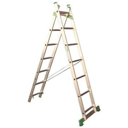 Scari de lucru - SCARA ALUMINIU, 2 TRONSOANE, 7 TREPTE, MAX 150 KG, 3.14 M, ALVEROSAL