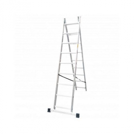 Scari de lucru - SCARA ALUMINIU, 2 TRONSOANE, 9 TREPTE, MAX 150 KG, 2.81 M, DRABEST