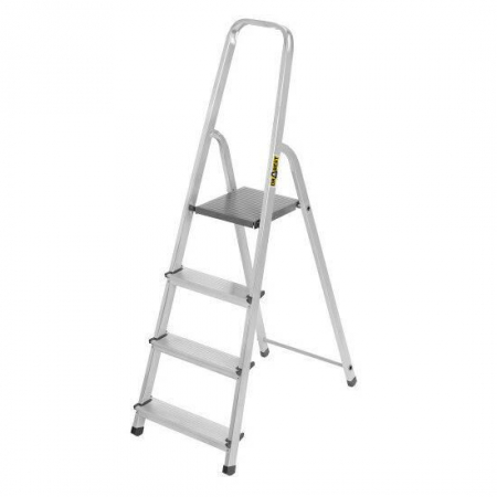 Scari de lucru - SCARA ALUMINIU, 3 TREPTE, PLATFORMA, MAX 125 KG, 1.45 M, DRABEST
