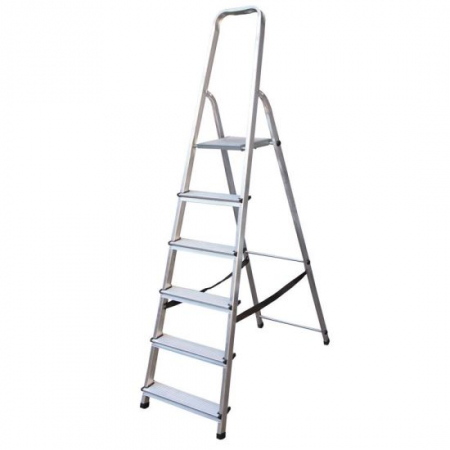 Scari de lucru - SCARA ALUMINIU, 5 TREPTE, PLATFORMA, MAX 125 KG, 1.90 M, STREND PRO