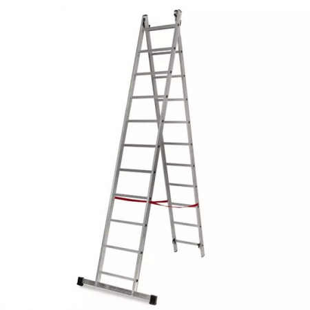 Scari de lucru - SCARA ALUMINIU, MASTER, 2 TRONSOANE, 11 TREPTE, MAX 150 KG, 3.15-5.13 M