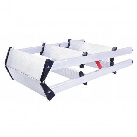 SCARA ALUMINIU, MASTER, 2 TRONSOANE, 3 TREPTE, MAX 125 KG, 0.67 M [1]