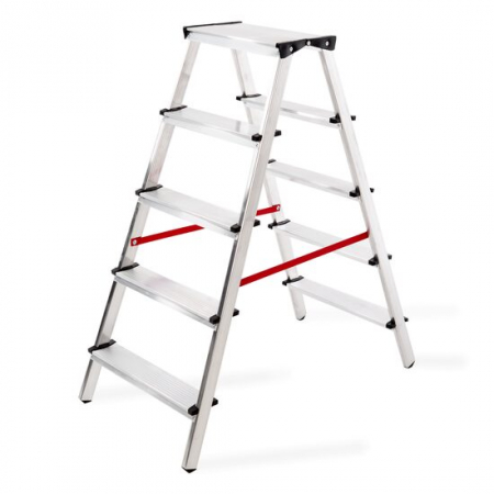 Scari de lucru - SCARA ALUMINIU, MASTER, 2 TRONSOANE, 5 TREPTE, MAX 125 KG, 1.14 M