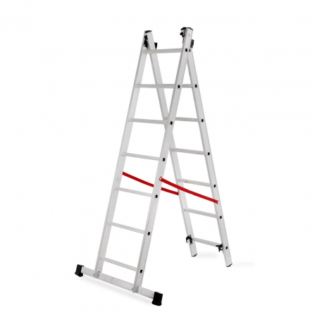 SCARA ALUMINIU, MASTER, 2 TRONSOANE, 7 TREPTE, MAX 150 KG, 2-3.14 M [1]