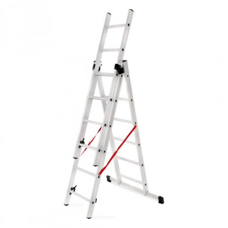 Scari de lucru - SCARA ALUMINIU, MASTER, 3 TRONSOANE, 6 TREPTE, MAX 150 KG, 1.69-3.45 M