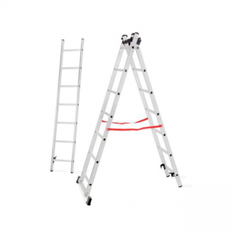 SCARA ALUMINIU, MASTER, 3 TRONSOANE, 7 TREPTE, MAX 150 KG, 2.01-3.99 M [4]
