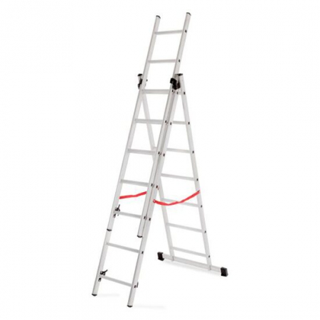 Scari de lucru - SCARA ALUMINIU, MASTER, 3 TRONSOANE, 7 TREPTE, MAX 150 KG, 2.01-3.99 M