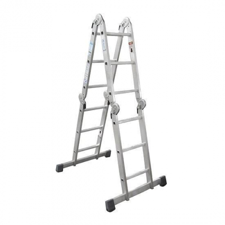 Scari de lucru - SCARA ALUMINIU, RABATABILA, 4X3 TREPTE, MAX 150 KG, 3.5 M, STREND PRO 
