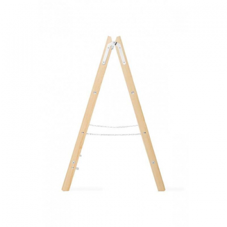 SCARA LEMN, 2 TRONSOANE, 4 TREPTE, CARLIG PENTRU GALEATA, MAX 150 KG, 1.32 M, STREND PRO [5]