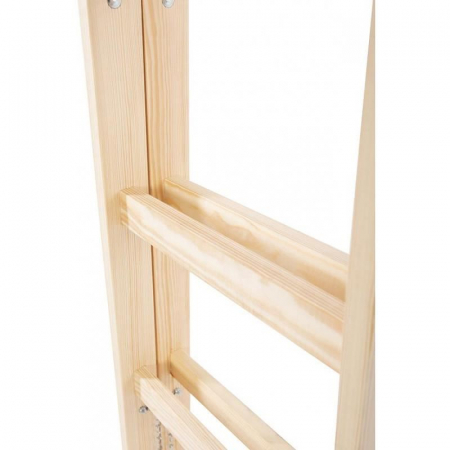 SCARA LEMN, 2 TRONSOANE, 6 TREPTE, CARLING PENTRU GALEATA, MAX 150 KG, 1.92 M, STREND PRO [3]