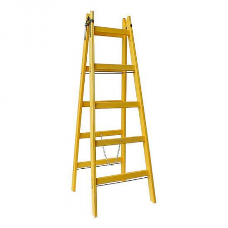 Scari de lucru - SCARA LEMN, 2 TRONSONE, 6 TREPTE, MAX 150 KG, 1.95 M