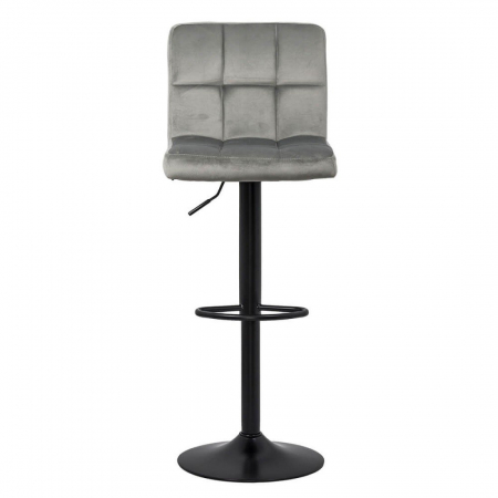SCAUN BAR CU SPATAR REGLABIL DIN CATIFEA ABS 191B GRI [2]