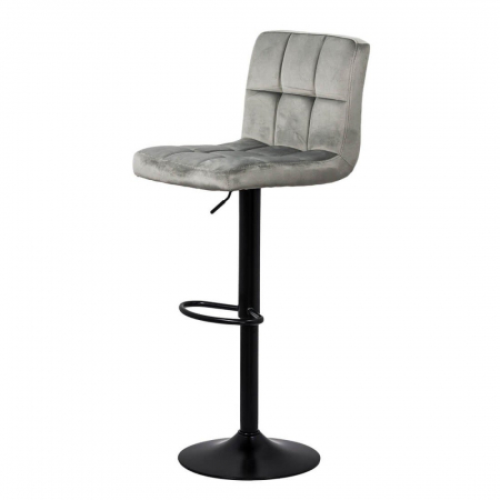 SCAUN BAR CU SPATAR REGLABIL DIN CATIFEA ABS 191B GRI [3]