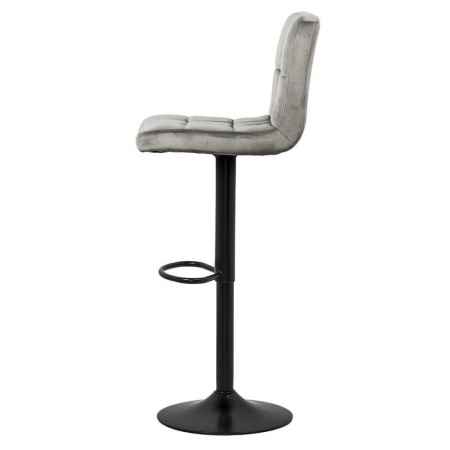SCAUN BAR CU SPATAR REGLABIL DIN CATIFEA ABS 191B GRI [4]