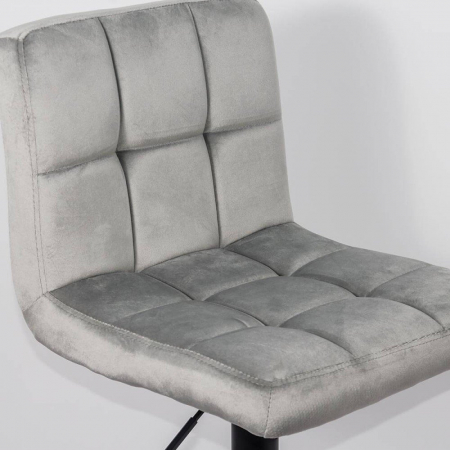SCAUN BAR CU SPATAR REGLABIL DIN CATIFEA ABS 191B GRI [1]