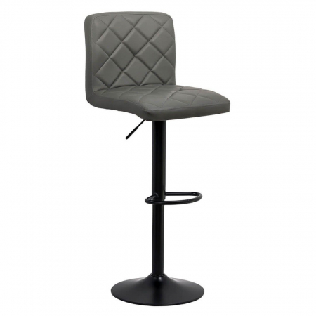 Scaune bar - SCAUN BAR CU SPATAR REGLABIL DIN PIELE ECOLOGICA ABS 147 GRI