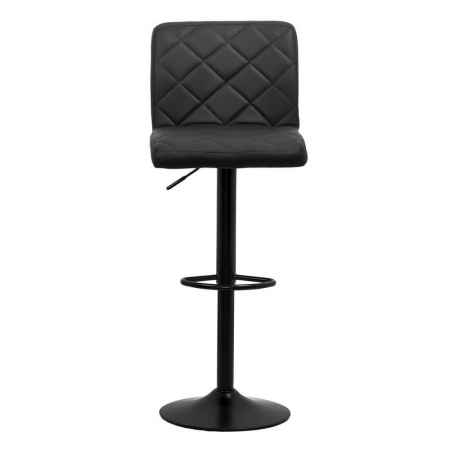 SCAUN BAR CU SPATAR REGLABIL DIN PIELE ECOLOGICA ABS 147 NEGRU [2]