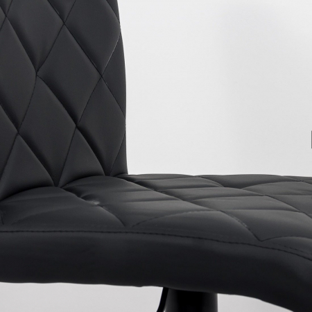 SCAUN BAR CU SPATAR REGLABIL DIN PIELE ECOLOGICA ABS 147 NEGRU [1]