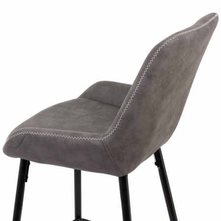 SCAUN BAR FIX DIN PIELE ECOLOGICA SI PICIOARE DIN OTEL ABS 146 GRI [5]