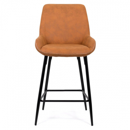 SCAUN BAR FIX DIN PIELE ECOLOGICA SI PICIOARE DIN OTEL ABS 146 MARO [3]