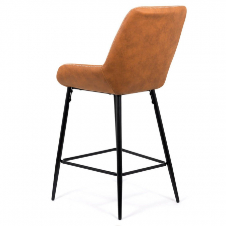 SCAUN BAR FIX DIN PIELE ECOLOGICA SI PICIOARE DIN OTEL ABS 146 MARO [5]