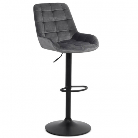 Scaune bar - SCAUN BAR REGLABIL DIN CATIFEA ABS 145 GRI