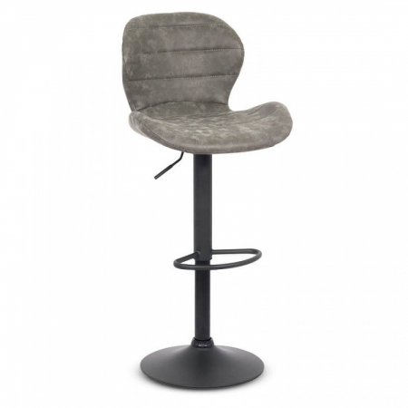 Scaune bar - SCAUN BAR REGLABIL IMITATIE PIELE INTOARSA ABS 144 GRI