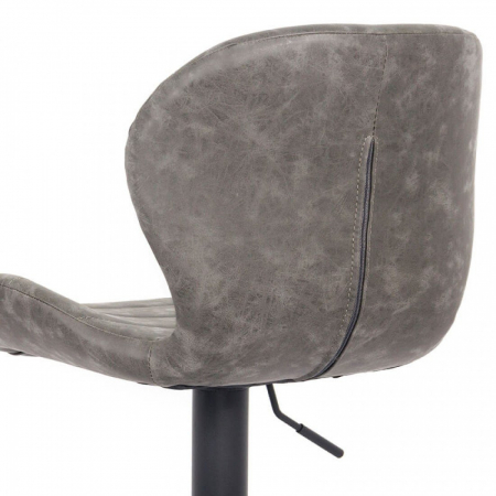 SCAUN BAR REGLABIL IMITATIE PIELE INTOARSA ABS 144 GRI [6]