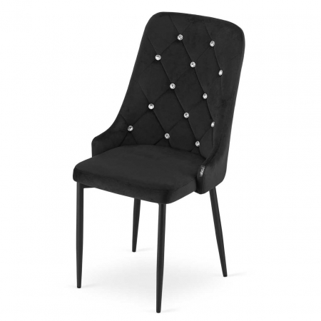 SCAUN BUCATARIE/LIVING, ARTOOL, AMORE, CATIFEA, METAL, NEGRU, 48X56X93 CM [7]