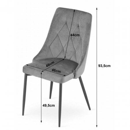 SCAUN BUCATARIE/LIVING, ARTOOL, IMOLA, CATIFEA, METAL, VERDE, 48.5X61X93.5 CM [1]