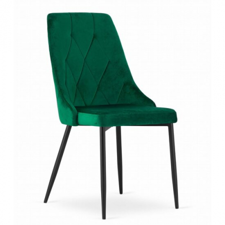 Amenajari Interioare - SCAUN BUCATARIE/LIVING, ARTOOL, IMOLA, CATIFEA, METAL, VERDE, 48.5X61X93.5 CM